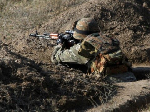 Ermənilər cəbhədə iriçaplı pulemyotları işə saldı 