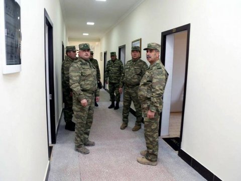 Cəbhə bölgəsində zabitlərə evlər verildi - Fotolar  