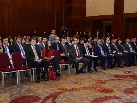 Leyla Əliyeva Azərbaycan-Rusiya Gənclər Forumunun açılışında - FOTO