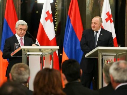 Sarkisyan Tbilisidə Qarabağdan danışdı