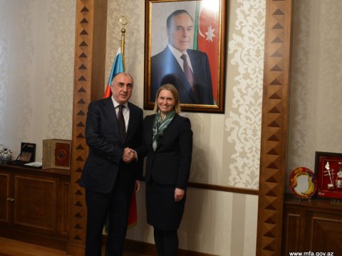 Elmar Məmmədyarov ABŞ Dövlət katibinin nümayəndəsini qəbul etdi
