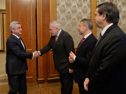 Həmsədrlər Sarkisyanla görüşdülər