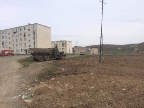 Ermənilər Cəbrayılda uşaq bağçası və şadlıq evi tikirlər - FOTOLAR