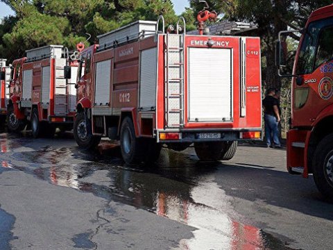 Tiflisin mərkəzi bazarı yanıb k&uuml;l oldu