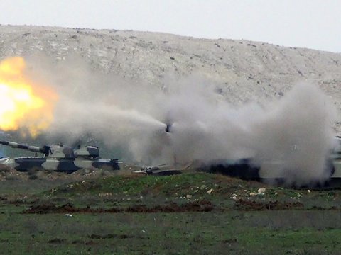 Ordumuz cəbhə bölgəsində yeni təlimlərə başladı - VİDEO   