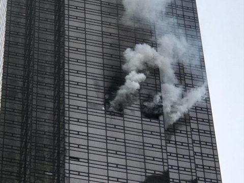 Trampın evinin olduğu &ldquo;Trump Tower&rdquo;də yanğın - FOTOLAR