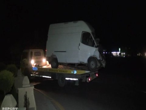 Yevlaxda ağır qəza: 1 &ouml;l&uuml;, 2 yaralı