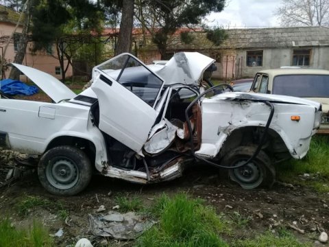 Xa&ccedil;mazda polis yol qəzasında &ouml;ld&uuml;