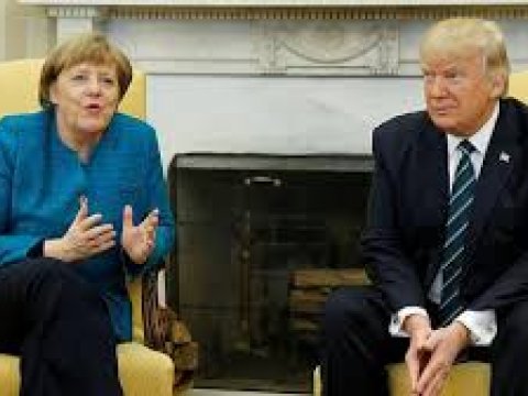 Merkel Trampla g&ouml;r&uuml;şəcək