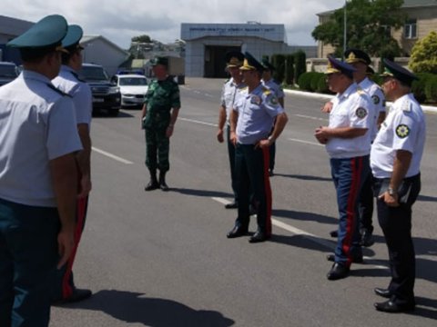 Generallar “Astara” sərhədini yoxladı - FOTO