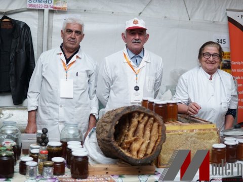 Bakıda bal yarmarkası açıldı - FOTOLAR   