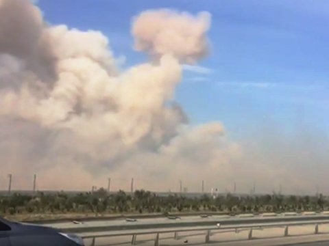 Hərbi anbarda PARTLAYIŞ: 10 min insan evakuasiya olundu