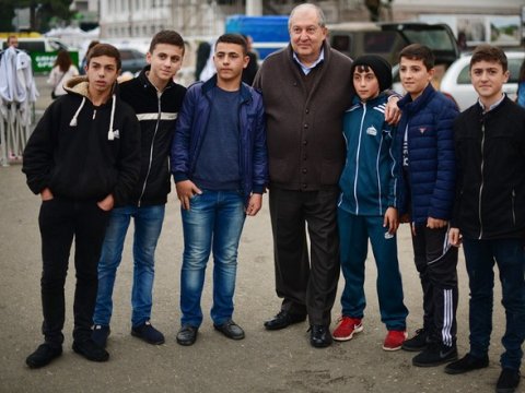 Ermənistan prezidenti Azərbaycan ərazisində