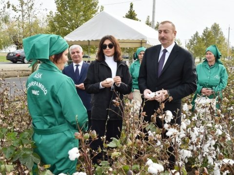 İlham Əliyevin pambıqçılarla maraqlı DİALOQU