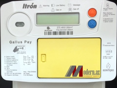 Azərbaycanda yeni sayğaclar quraşdırılır - Telefonla balansa qaz y&uuml;kləmək olacaq - FOTO  &nbsp;