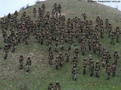 Ermənilər Qarabağda hərbi təlimlər keçirib – FOTOLAR