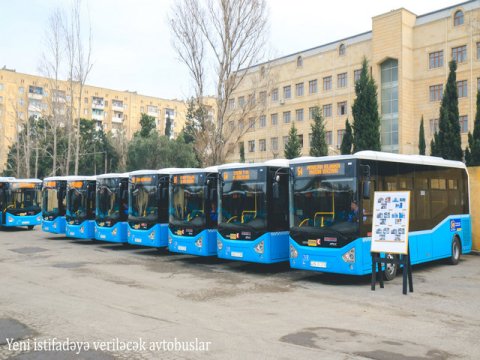 Bu marşrut xətlərində avtobuslar yenilənib - FOTO