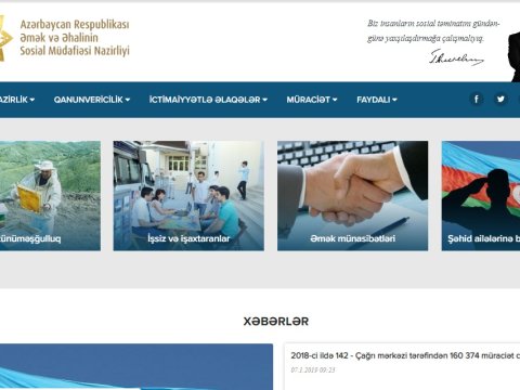 Nazirliyin saytı yeniləndi