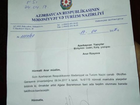Ağalar Bayramova niyə fəxri ad verilmədi…   