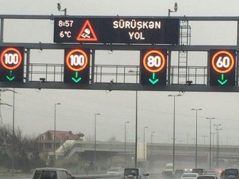 Bakı Nəqliyyat Agentliyi bəzi yollarda sürət həddini aşağı saldı   