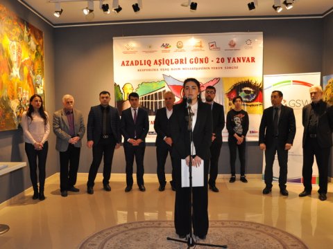 “Böyük İpək Yolu” 20 yanvar faciəsini andı -  FOTOLAR