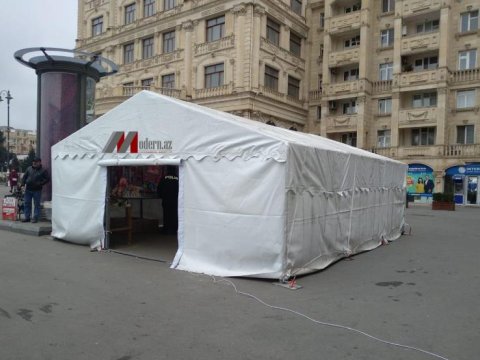 Bakıda çadır yarmarkalar quruldu   