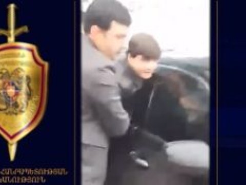 Ermənistanda “qanunda oğru” saxlanıldı – VİDEO