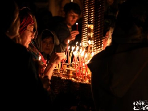Bakıda pravoslav xristianlar Pasxanı qeyd etdilər