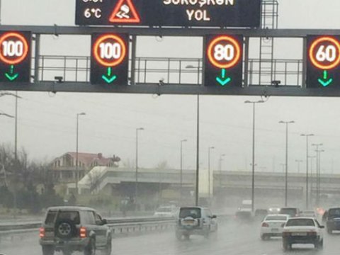 Bakının əsas magistral yollarında sürət həddi endirildi