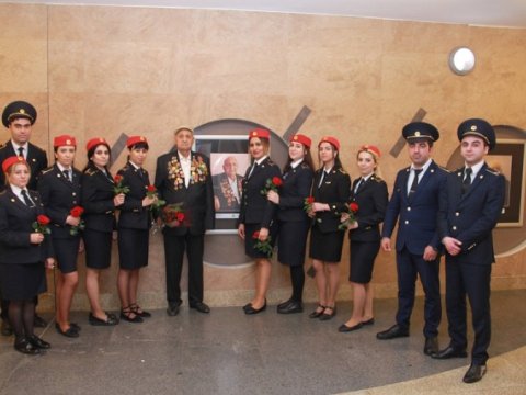 Müharibə Veteranları metroda - FOTOLAR