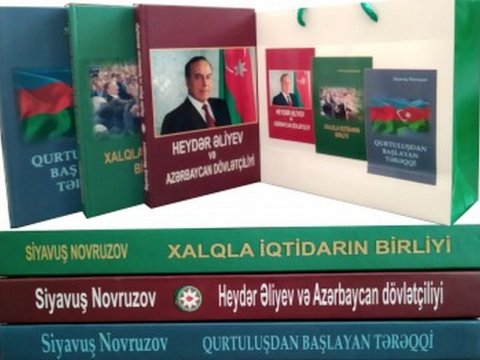 Siyavuş Novruzovun Heydər Əliyev haqqında 3 kitabı çıxdı