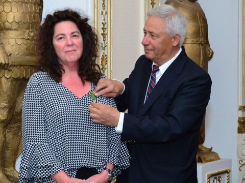 Azərbaycanlı partizanın qızına medal verildi - VİDEO