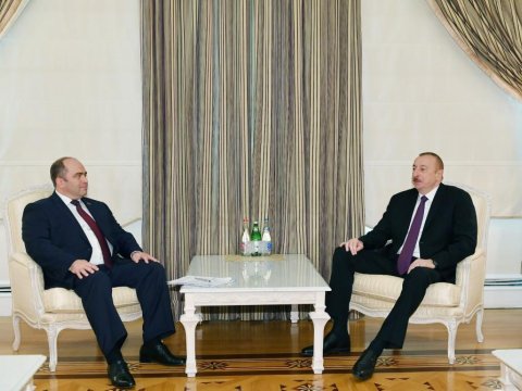 İlham Əliyev Belarusun Baş nazirinin müavinini qəbul etdi