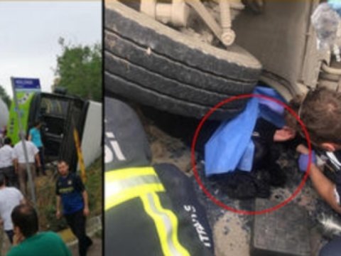 Türkiyədə avtobus qəzası: yaralılar var