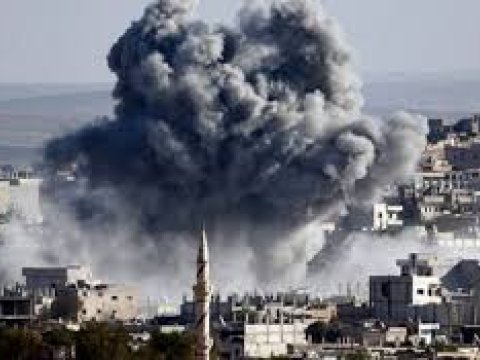 Əsəd ordusu bazarı bombaladı