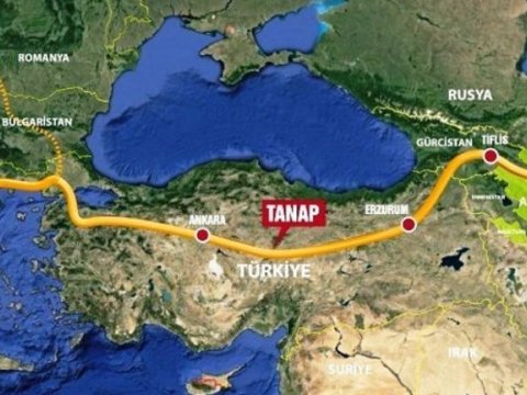 TANAP-ın I mərhələsində 1,5 milyard kubmetr qaz nəql olunub