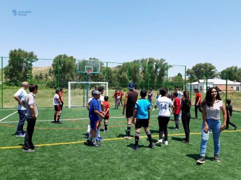 Ermənilər Zəngilanda yeni stadion açdı – FOTOLAR