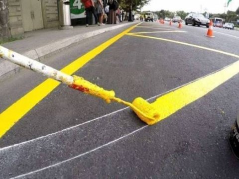 Bakıda yol nişanlama xətləri yenilənib
