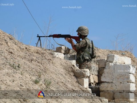 Ordumuzla üzbəüz düşmən mövqeləri FOTOLARDA