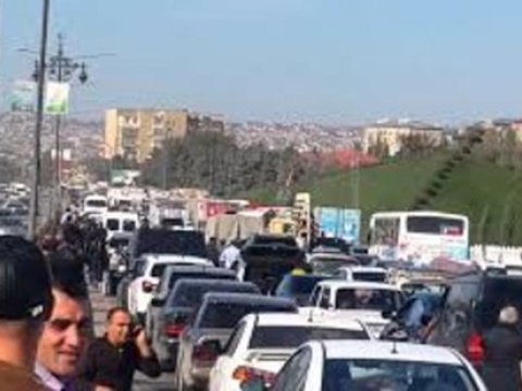 Bakı-Sumqayıt yolunda QƏZA - Tıxac yarandı