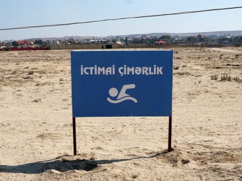 Leyla Əliyeva Xəzəri xalqa qaytarır - Yeni çimərlikdən REPORTAJ+FOTOLAR