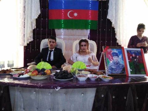 Bir “Aprel Şəhidi”nin qardaşı digər “Aprel Şəhidi”nin bacısı ilə ailə qurdu - FOTOLAR + VİDEO