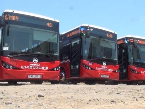 Bakıya 100-ə yaxın yeni avtobus gətirilib