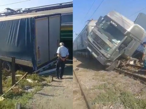 İran vətəndaşının maşını İmişlidə yük qatarı ilə TOQQUŞDU