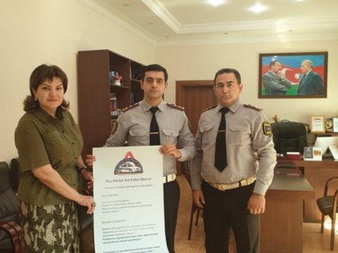 Yol polisi Abşeronda təhsil işçilərini maarifləndirdi