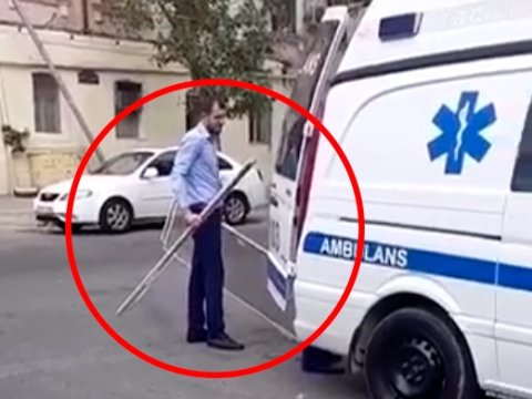 Təcili yardım maşını ilə məişət əşyaları daşınır? - Nazirlik TƏKZİB ETDİ - FOTOLAR