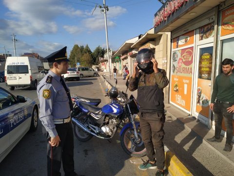 Yol Polisi velosiped və moped sürənlərlə bağlı hərəkətə keçdi     