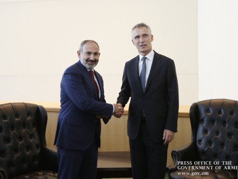 Paşinyan NATO Baş katibi ilə Qarabağdan DANIŞDI