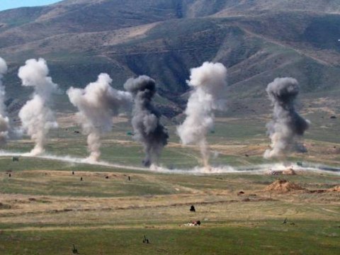 Ermənilər Ağdamı bombaladı - FOTOLAR
