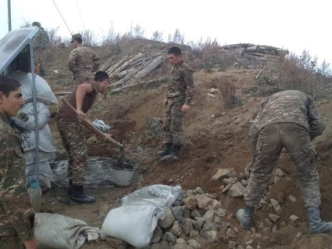 Ermənilər ordumuzla üzbəüz mövqelərdə kəşfiyyat vasitələri quraşdırır – FOTOLAR